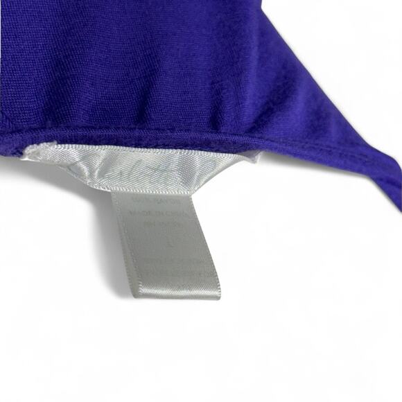 Charlotte Russe Babydoll Mini Sequin Crochet Dress L Purple Whimsigoth Fairy Y2K - Picture 6 of 14